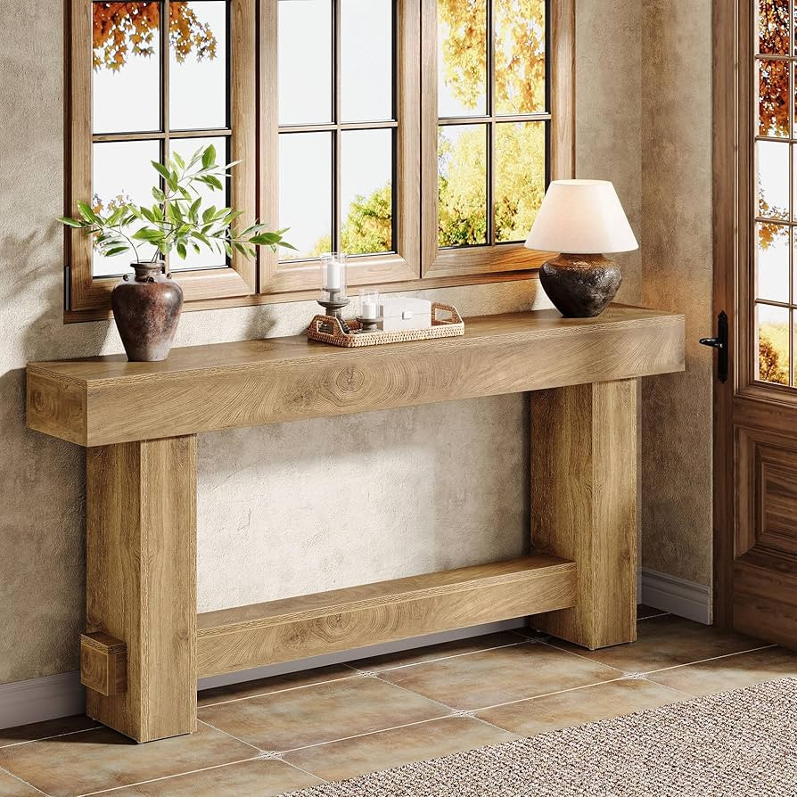 Tribesigns 70.9" Entryway Console Table, Extra Long Wooden Farmhouse Sofa Table Behind Couch, Mod... | Amazon (US)