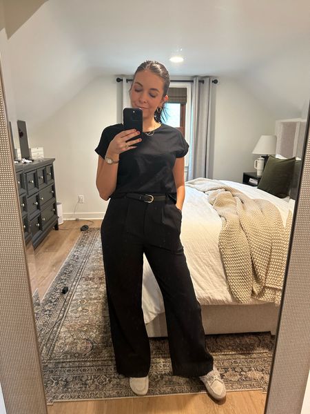 New staple outfit in my wardrobe! Classic tailored pants from Abercrombie and a black tee. And can’t forget a good perfume! 

#LTKBeauty #LTKSeasonal #LTKWorkwear