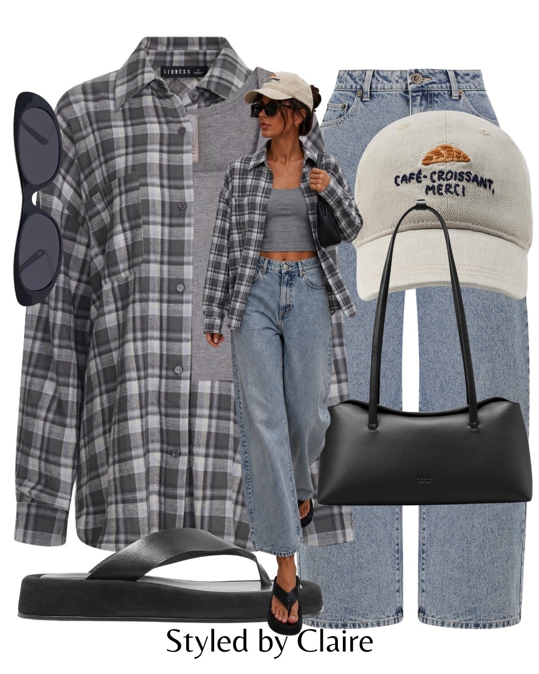 CHECK SHIRT🖤
Tags: lioness oversized plaid revolve barrel jeans dissh cap Zara Freja New York black leather bag flat thong sandals grey skims tank top sunglasses fashion cool girl inspo outfit ideas chic women’s style capsule wardrobe basics elevated autumn transition

#LTKstyletip #LTKautumn #LTKjeans