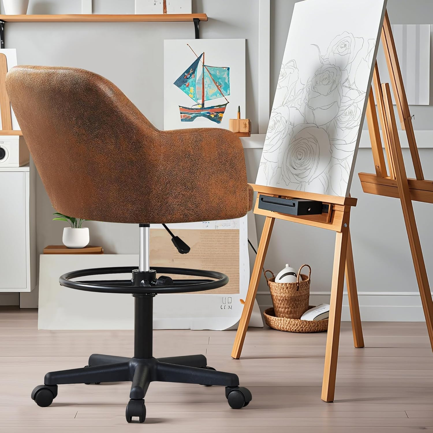  
Visit the Store, VECELO
VECELO
Visit the Store
3.3
3.3 out of 5 stars
(8)
VECELO Drafting Chair with Height-Adjustable, Lumbar Support and Footrest, for Standing Desk Bedroom Vanity Office Living Computer Room, Dark Brown
 
 
 
 
 
 
 
 
Currently unavailable.
We don't know when or if this item will be back in stock.
Add to List
Similar item to consider Similar item to consider
Amazon's
Choice
 
Amazon Basics Big and Tall Executive Office Chair with Lumba...
4.0 out of 5 stars (5180)
$179.99
 | Amazon (US)