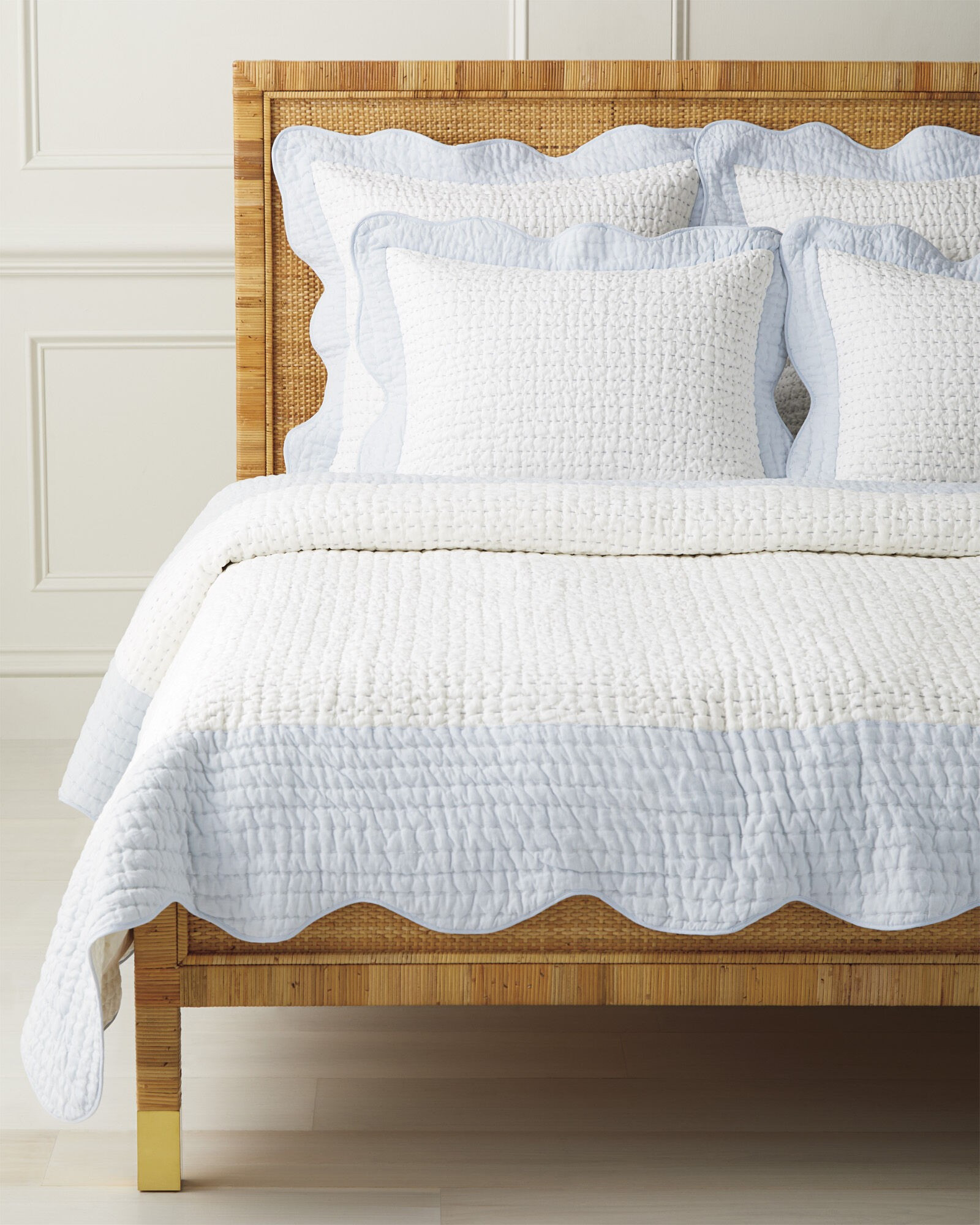 Baywood Quilt and Scallop Sheet Set Bundle | Serena and Lily