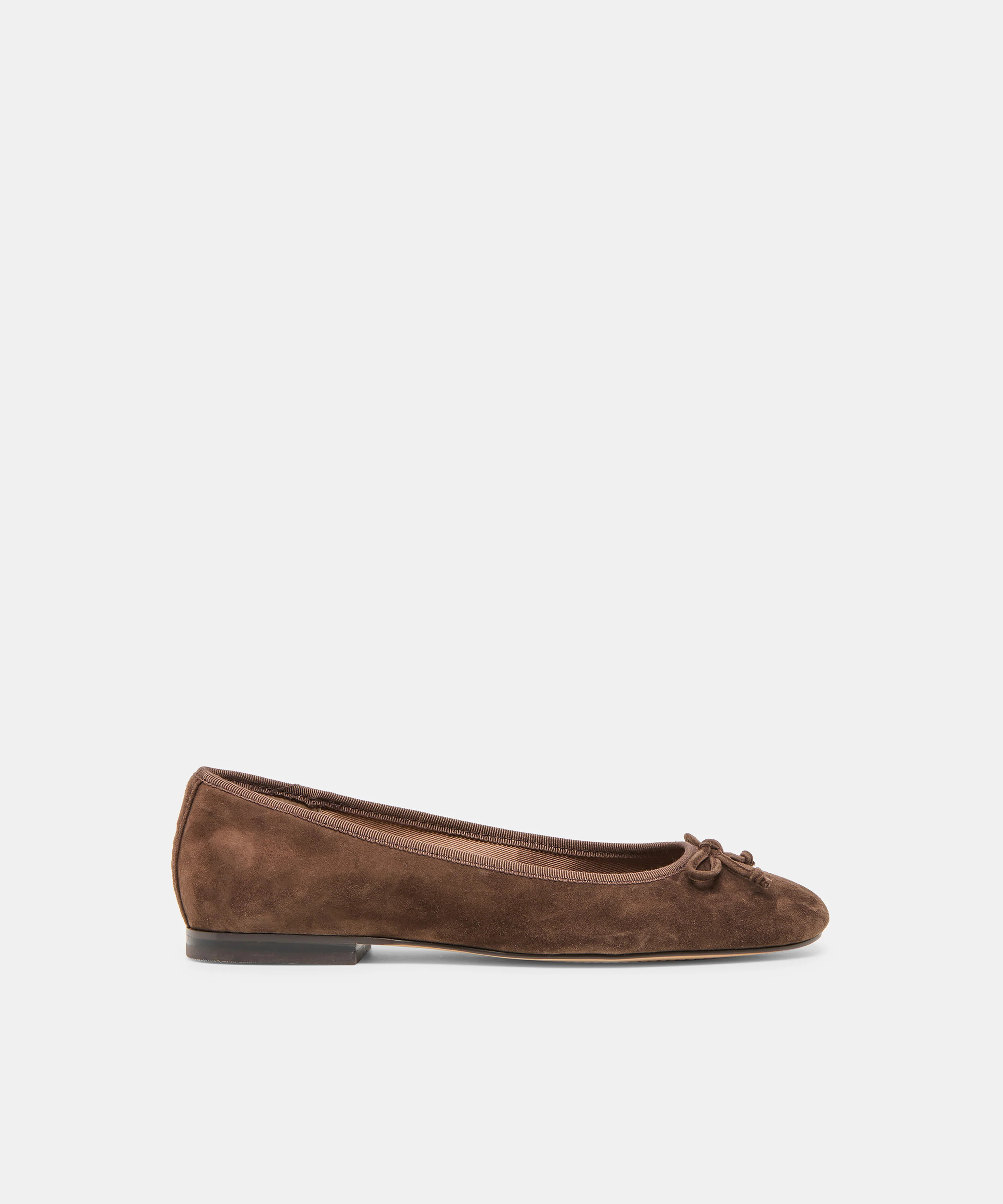 Ritla Dk Brown Suede Ballet Flats | Dolce Vita | DolceVita.com