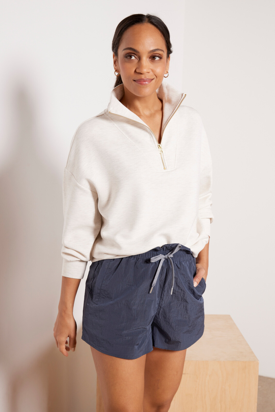 Hawley Half Zip Sweat | Evereve