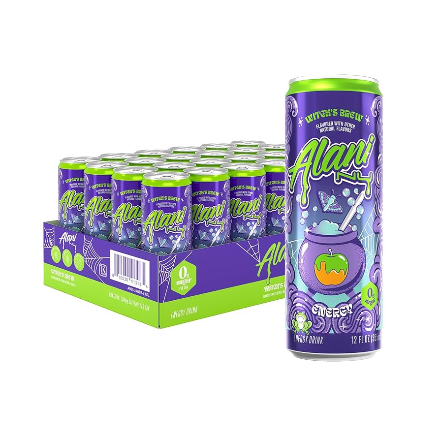 Alani Nu WITCH'S BREW Sugar Free, Low Calorie Energy Drinks, 200mg Caffeine, Antioxidants, Biotin... | Amazon (US)