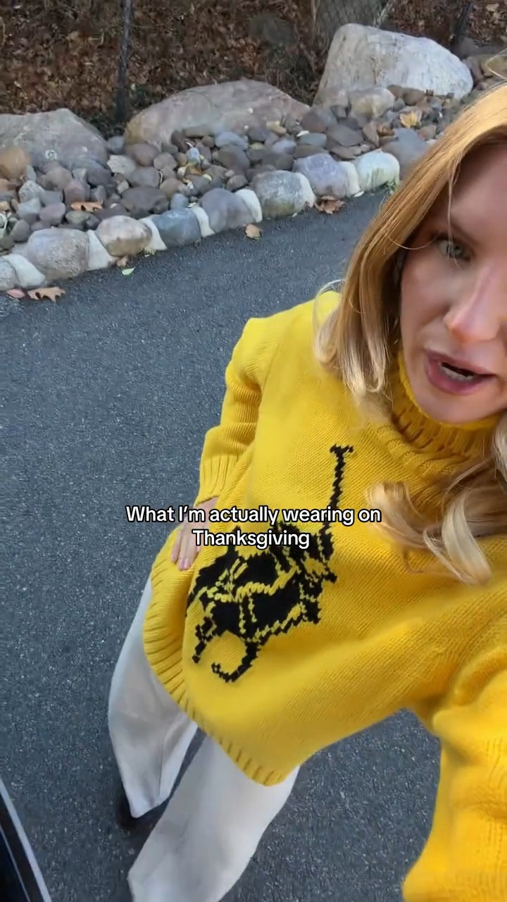 My Ralph Lauren sweater is 25% off for Black Friday!! 💛