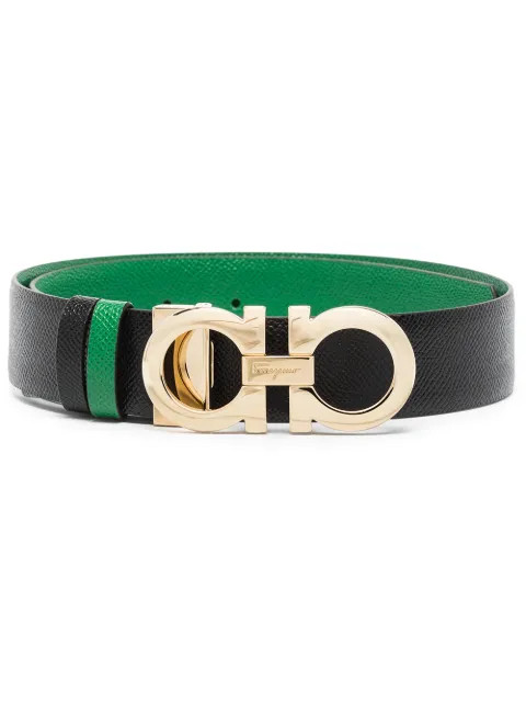 Gancini reversible leather belt | Farfetch (CA)