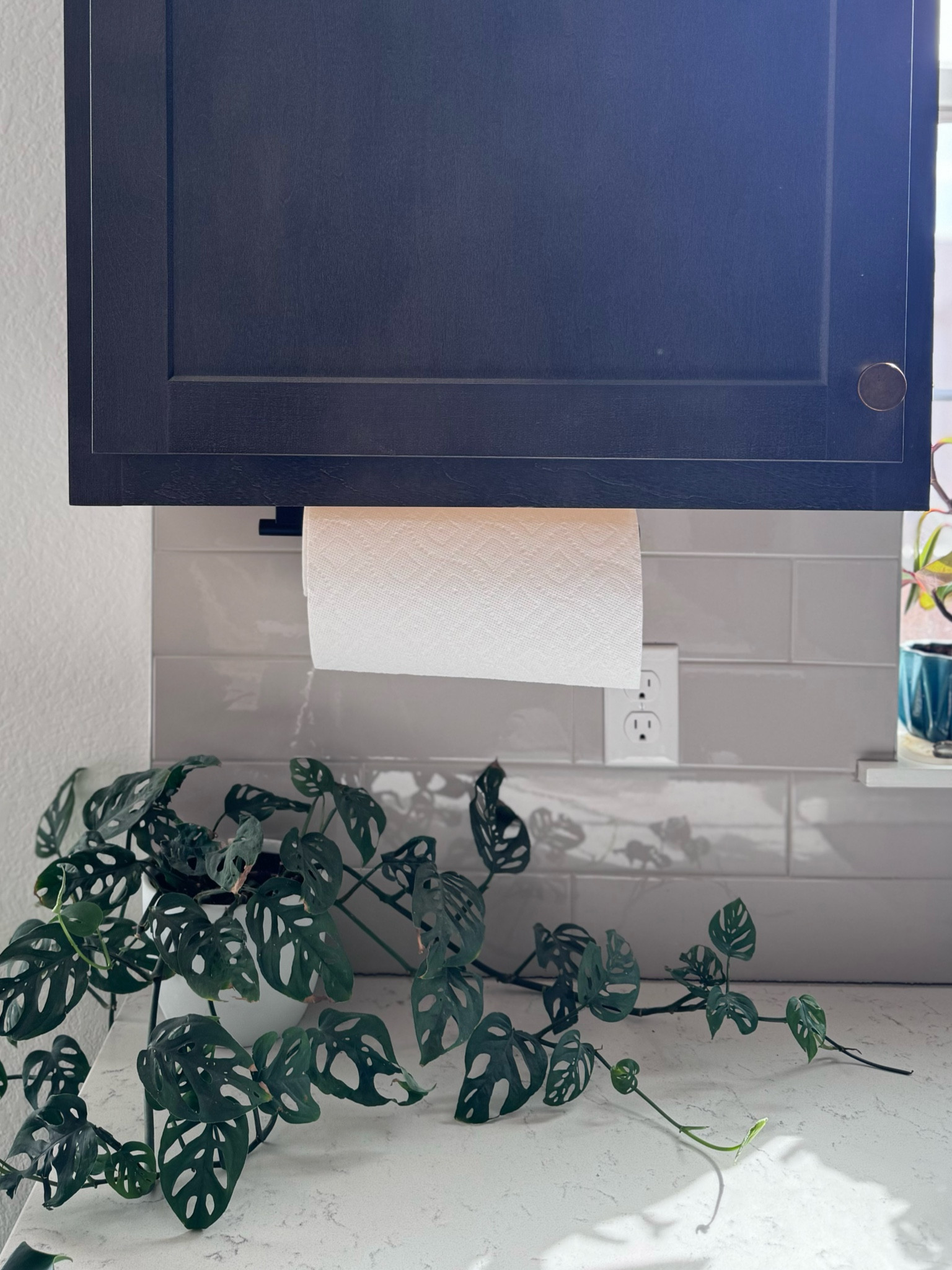Under cabinet paper towel mount! No tools required! 

#LTKhome