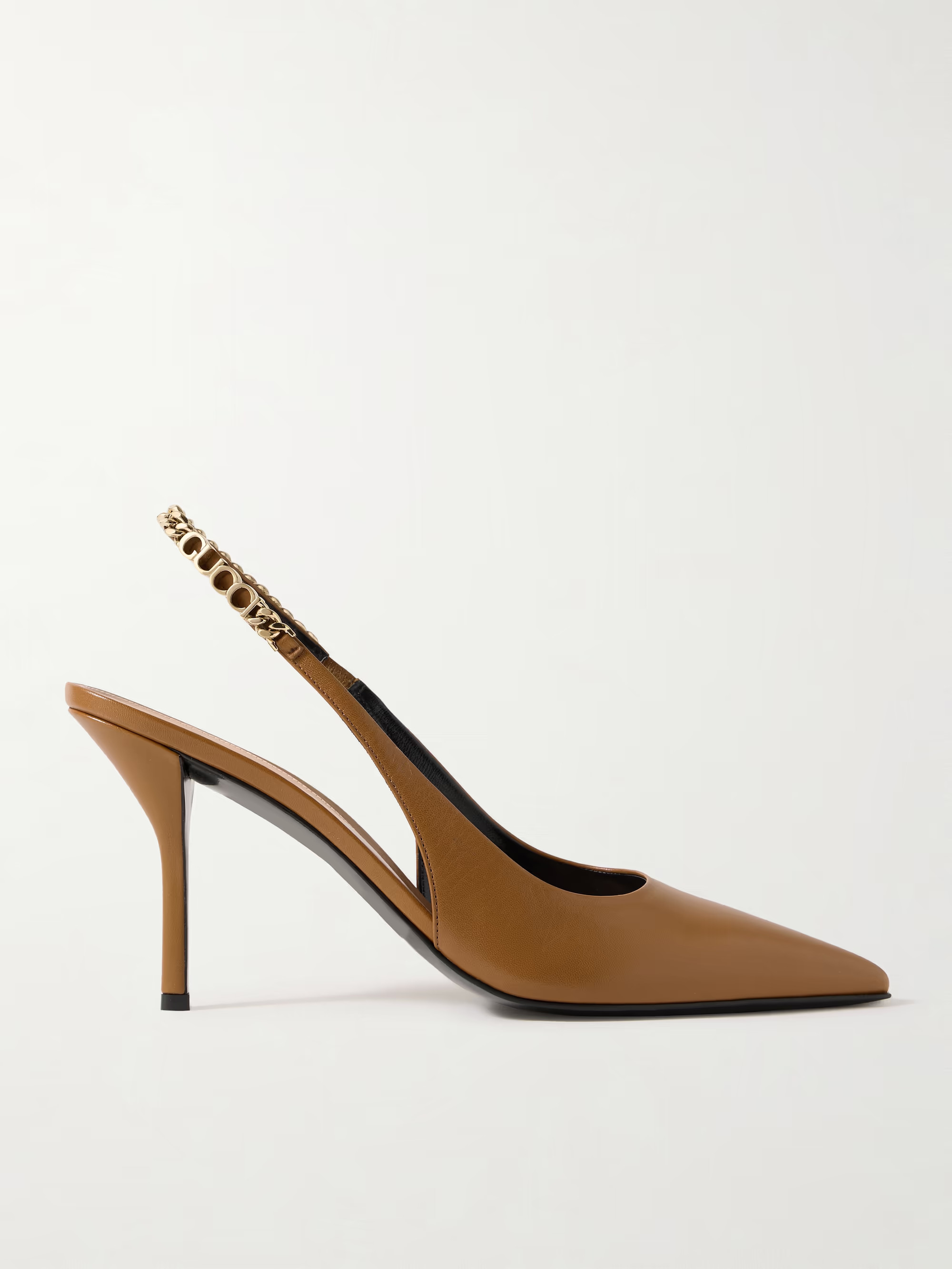 Signoria embellished leather slingback pumps | NET-A-PORTER (US)