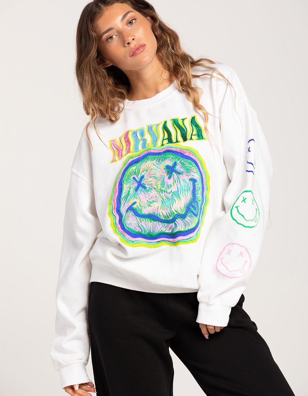 NIRVANA Womens Crewneck Sweatshirt | Tillys