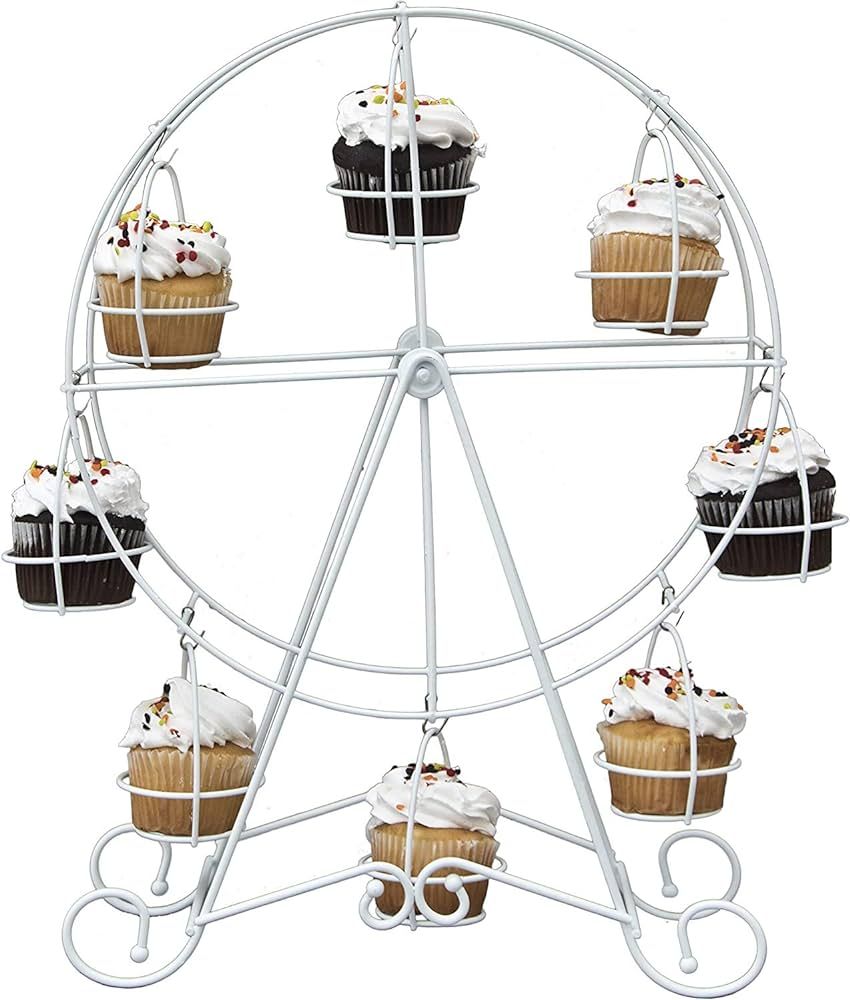 Ferris Wheel Cupcake Stand, Dessert Serving Tray, Cupcakes Holder Rack Cupcake Display 360 Degree... | Amazon (US)