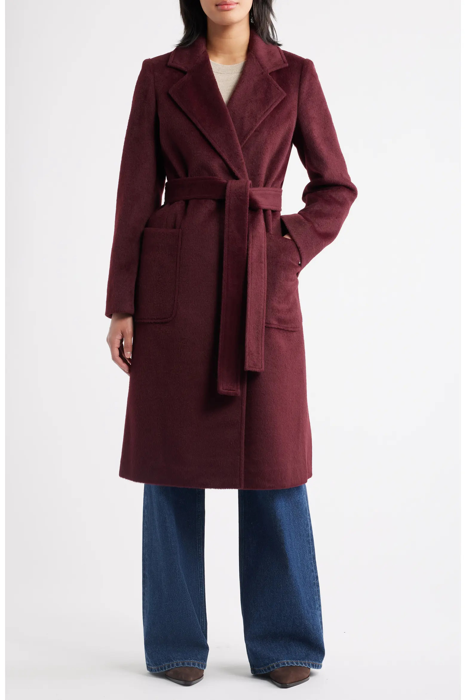 Longline Wrap Coat (Women) | Nordstrom | Nordstrom