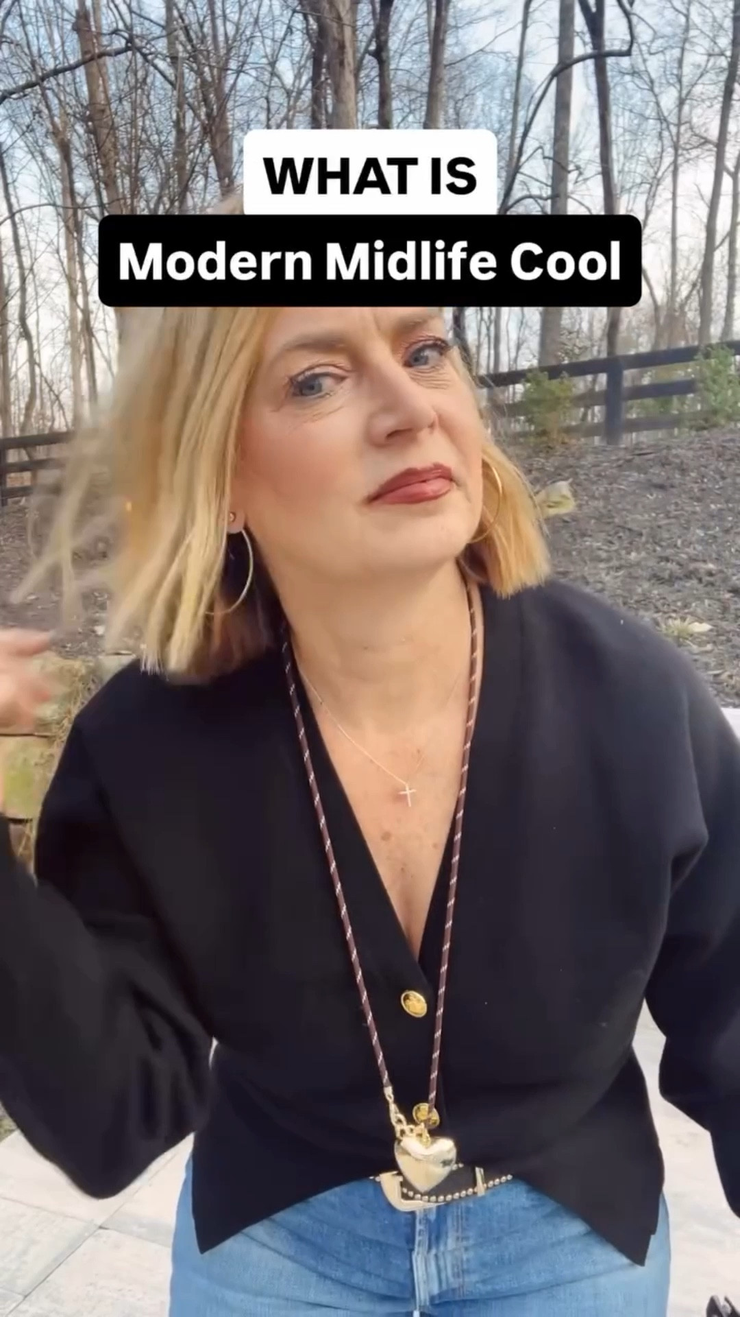 What is Modern Midlife Cool?

It’s not trying to be 30 again.
It’s not fading into the background either.

It’s:

✨ Second act goals
🎬 Main character energy
😎 Showing up on purpose
👖 Getting dressed like you mean it

It’s daily fitness.
God first.
Enjoying your husband in this new phase.
Balancing grown kids and aging parents.
Finding joy in the in-between.

Midlife isn’t maintenance.
It’s momentum. 🖤

If you’re 50+ and still ambitious, still stylish, still becoming…
you belong here.

Want to navigate midlife with like-minded friends?
Follow along for modern midlife cool.

#ModernMidlifeCool
#WomenOver50Style
#MidlifeMomentum
#SecondActStyle
#ElevatedEveryday