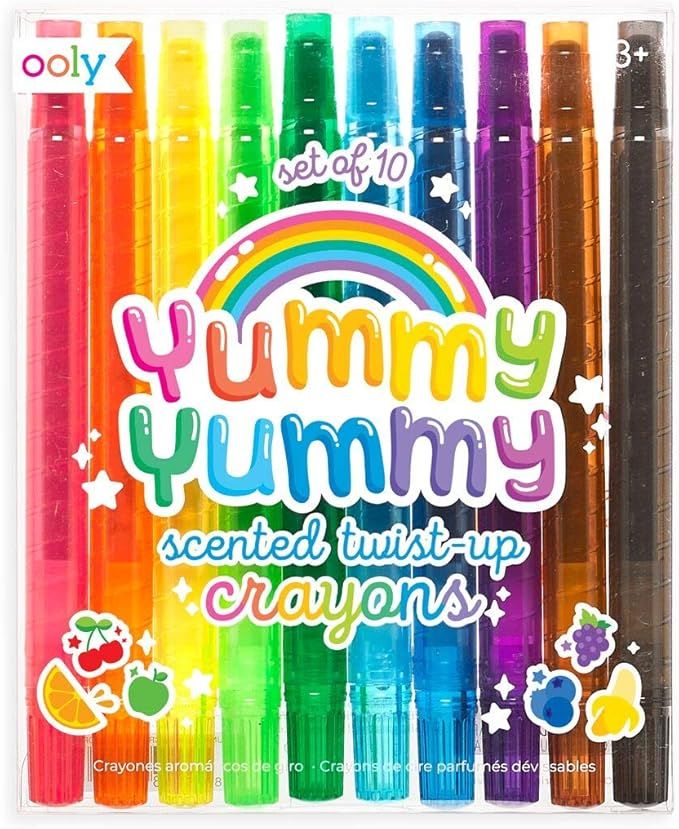 Ooly, Yummy Yummy, Scented Twist Up Crayons, Easy to Use - Set of 10 | Amazon (US)