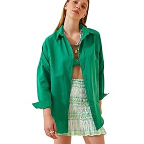 Oversized Button Down Shirts for... | Amazon (US)