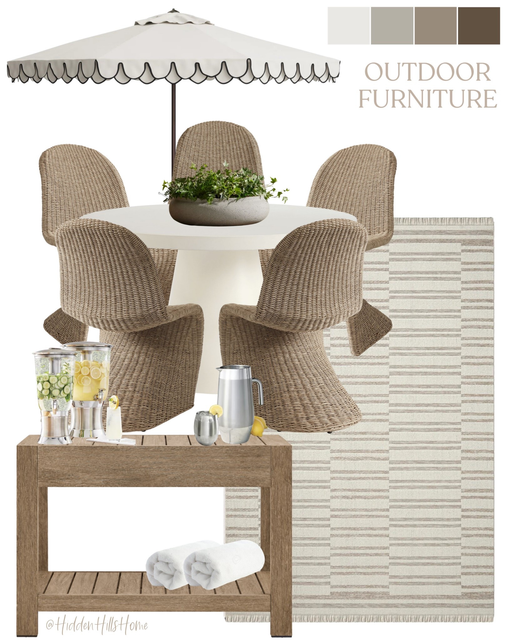 Outdoor furniture, outdoor table, outdoor rug, outdoor decor ideas, patio, porch decor 

#LTKSeasonal #LTKHome #LTKSaleAlert