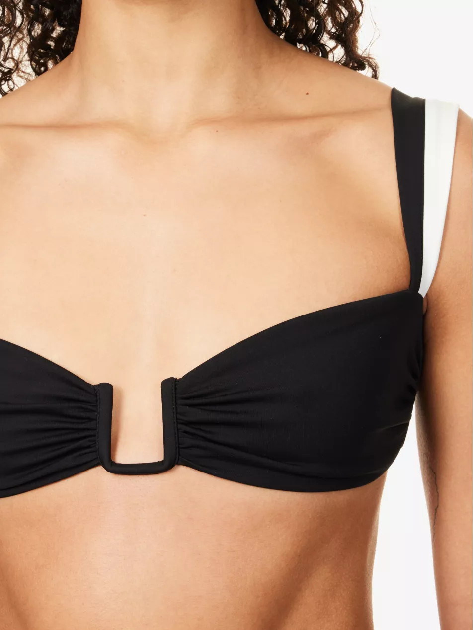 Cannes biodegradable stretch-polyamide bikini top | Selfridges