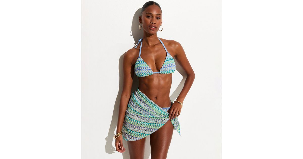 Blue Crochet Sarong | New Look | New Look (UK)