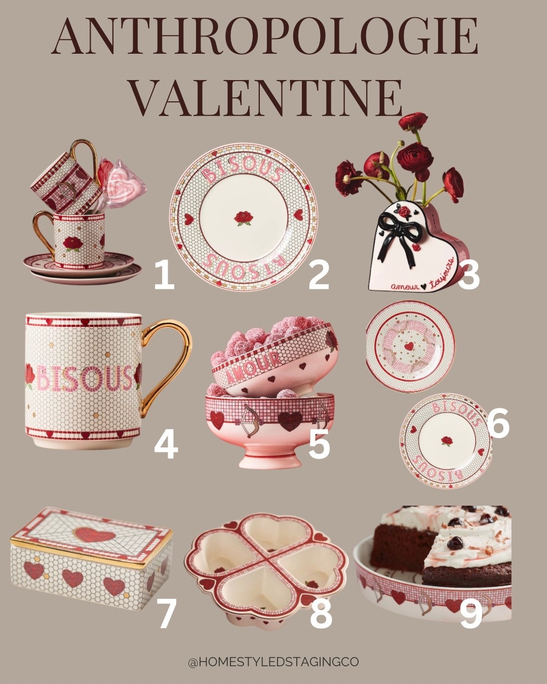 Anthropologie Valentine dreams ❤️
The prettiest pieces for cozy coffee dates, dessert nights, and hosting with a little extra love.

Everything linked here 💌


#LTKSeasonal #LTKHome #LTKOver40