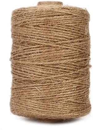 Tenn Well Natural Jute Twine, 500 Feet Long Brown Twine Rope for Crafts, Gift Wrapping, Packing, ... | Amazon (US)