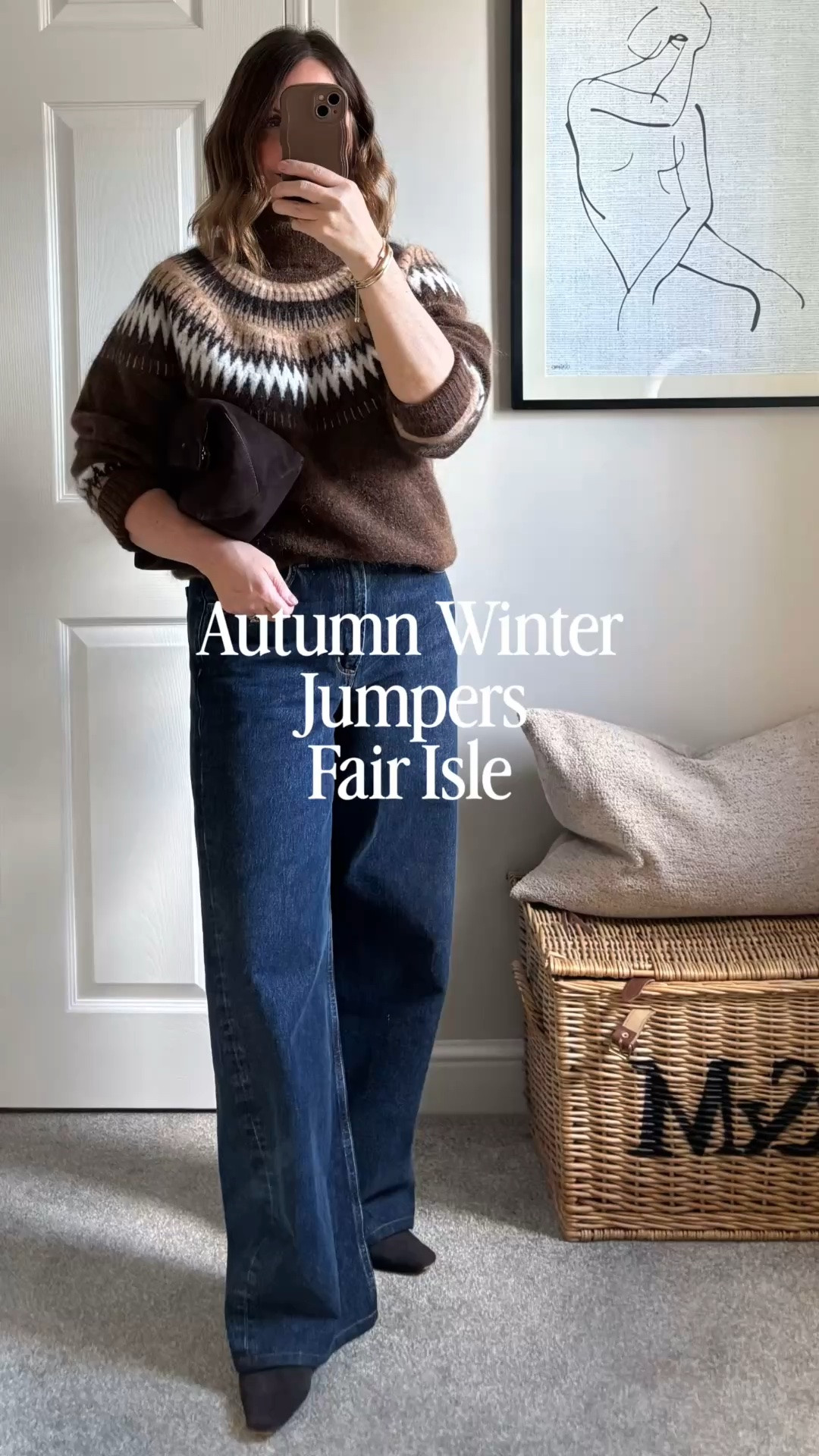 A autumn winter outfit with a fair lsle jumper of dreams