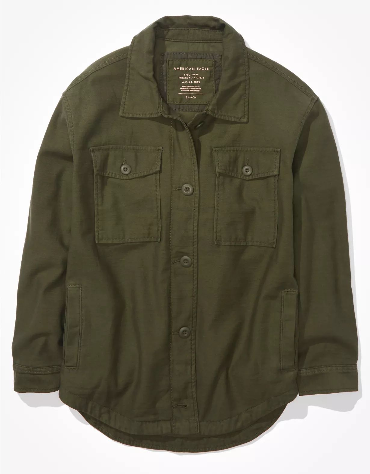 AE Military Shacket | American Eagle Outfitters (US & CA)