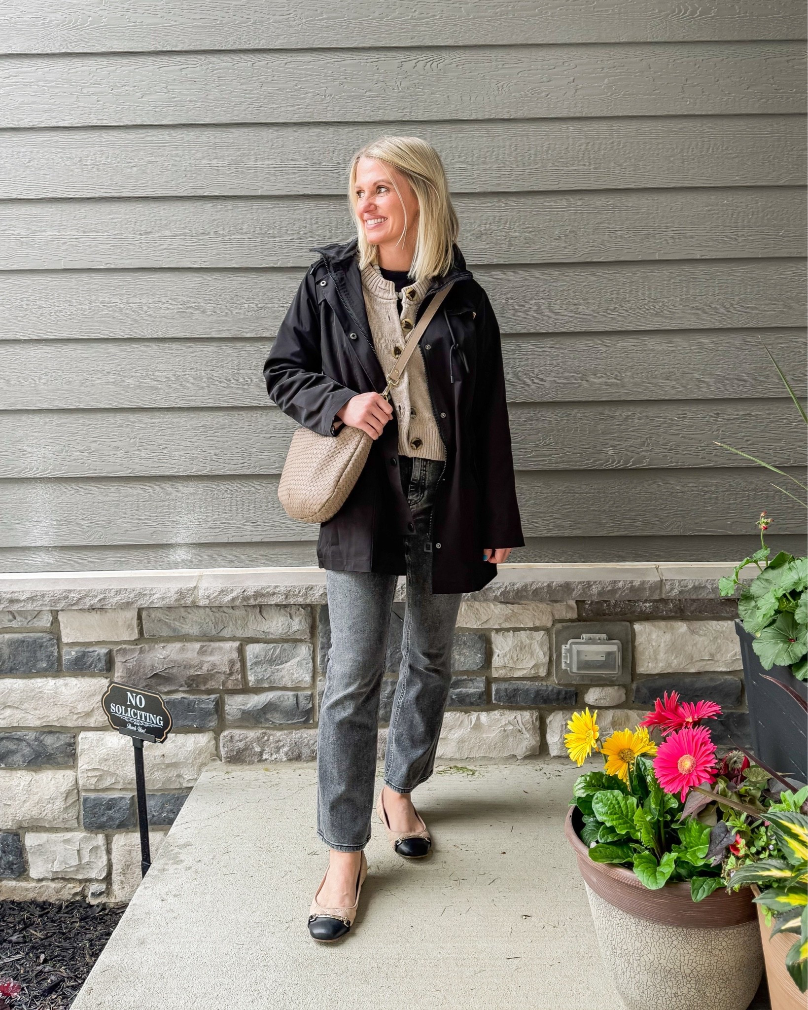 What I wore this weekend on a rainy day! 
Jacket- small
Cardigan- xs
Jeans- 25/26”

#LTKootd