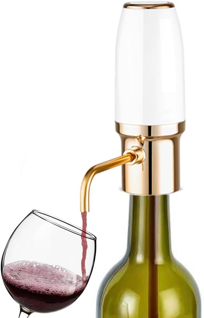 Electric Wine Aerator Pourer Spout, Wine Air Aerator Pourer, Red Wine Decanter and Dispenser, USB... | Amazon (US)
