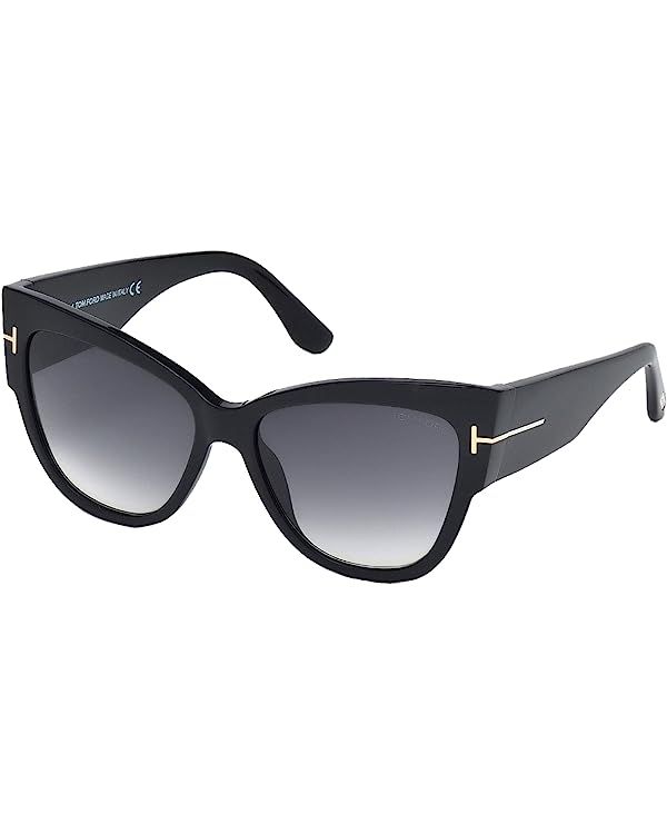 Tom Ford Women's TF371 Sunglasses, Shiny Black | Amazon (US)