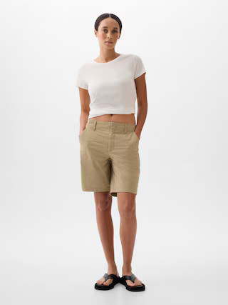 9" Downtown Khaki Bermuda Shorts | Gap Factory