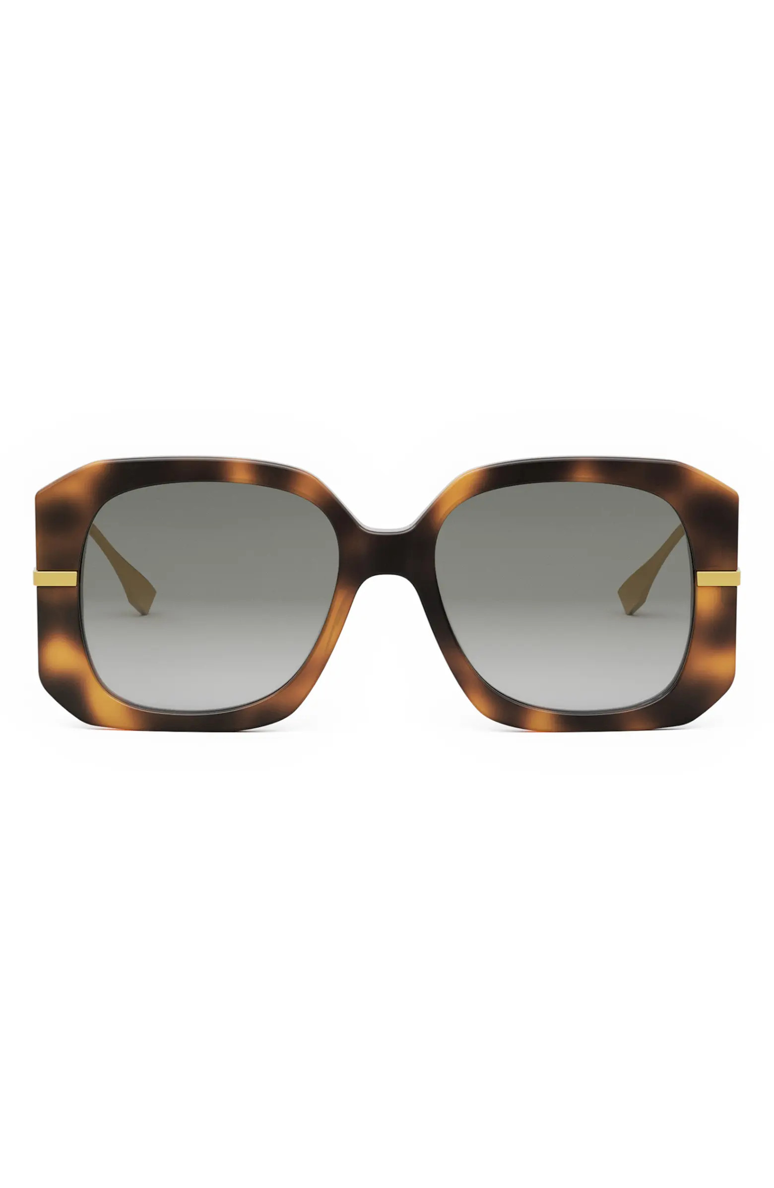Fendi The Fendigraphy 55mm Geometric Sunglasses | Nordstrom | Nordstrom
