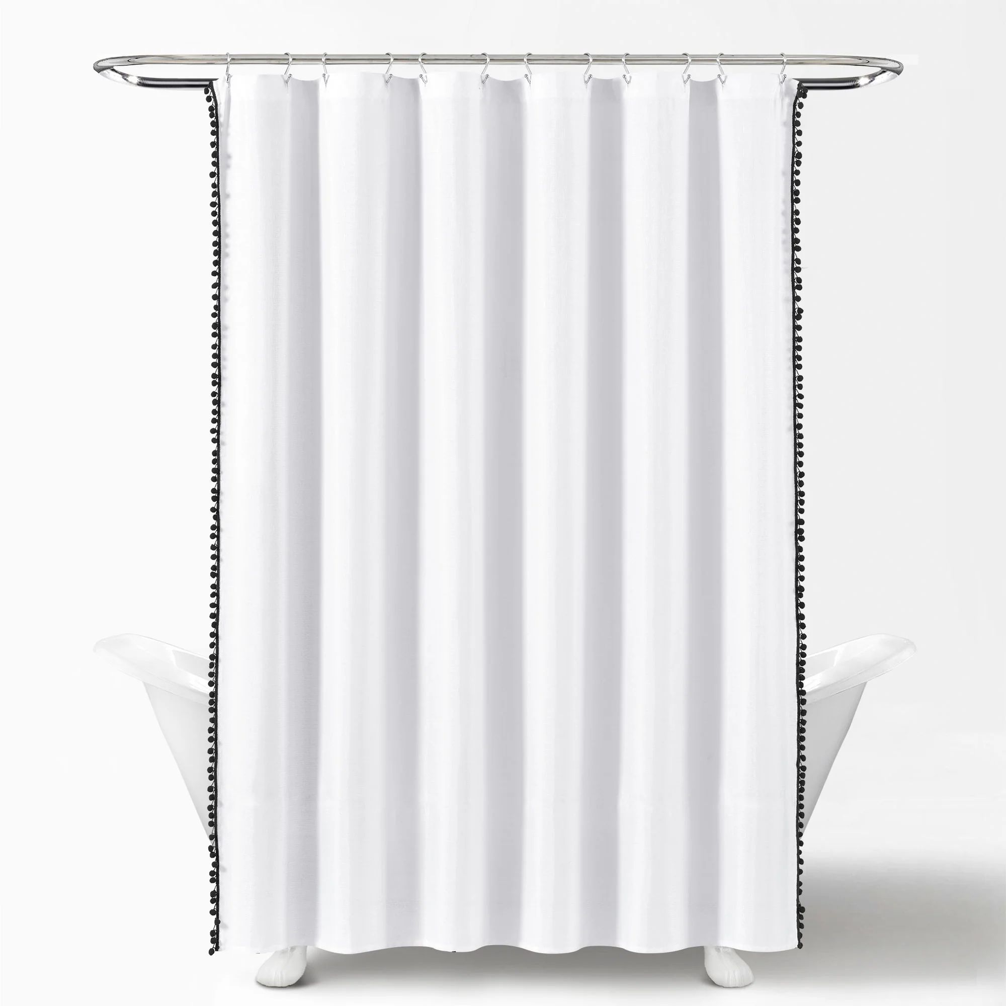Pom Pom Shower Curtain | Lush Decor