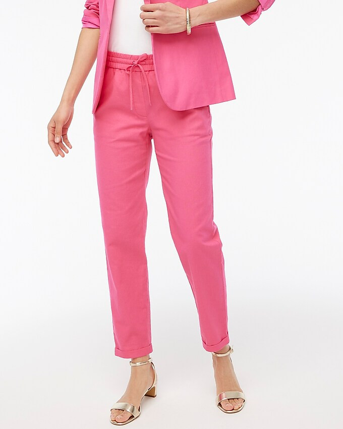Linen-cotton drawstring pant | J.Crew Factory