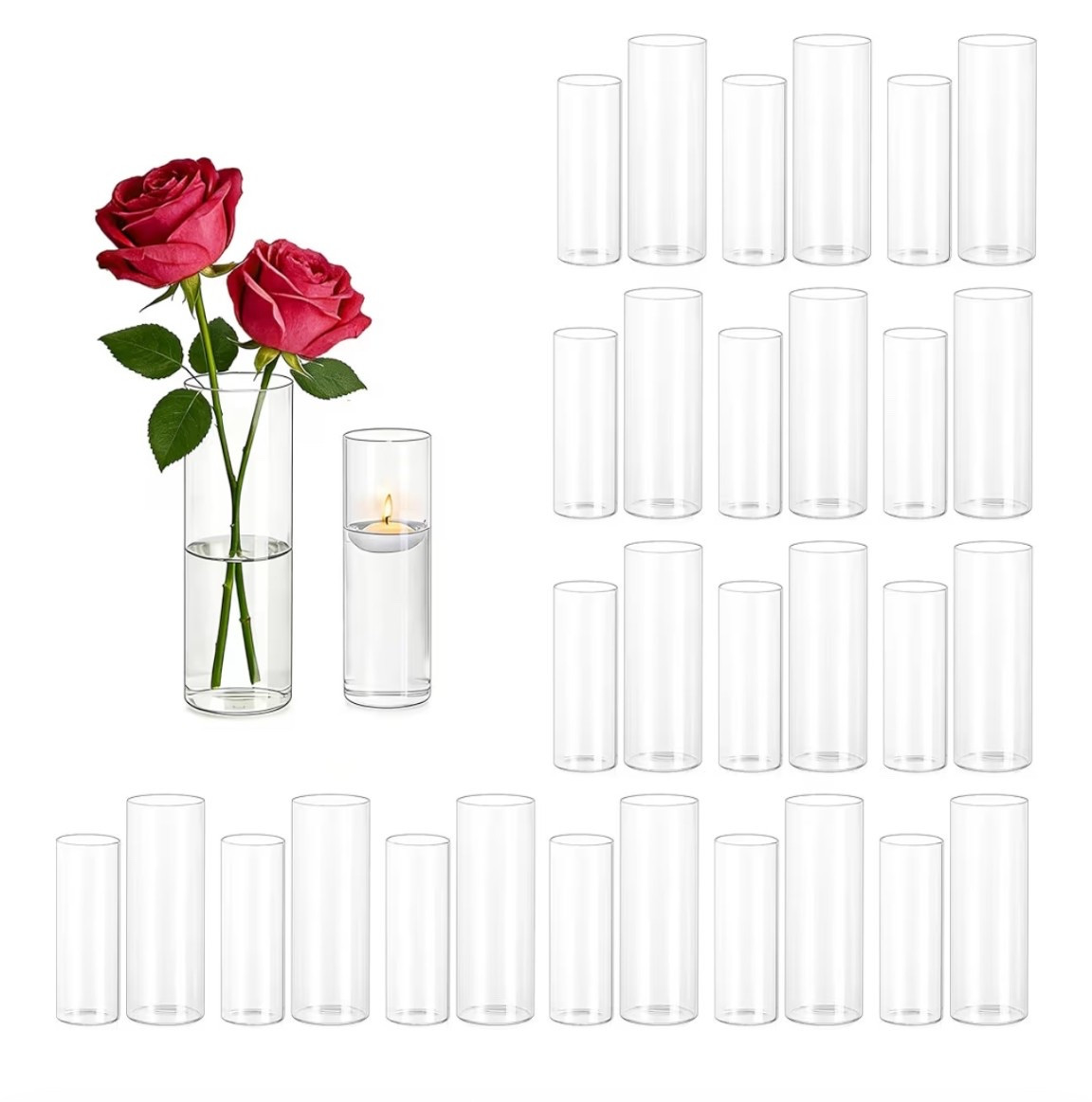 Glass Cylinder Vases

#LTKHome #LTKValentine #LTKWedding