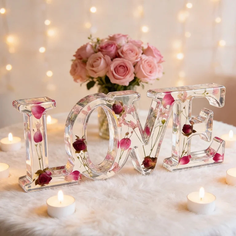 Love Sign Valentines Day Decorations, Letters-Shaped Table Decor for Home, Kitchen,Party Tiered T... | Walmart (US)