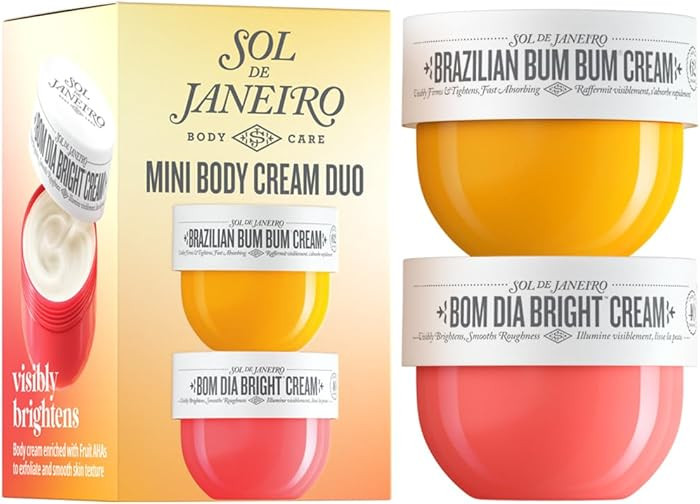 Sol de Janeiro Mini Body Cream Trial Set - Travel Size Set - Beauty Minis - Brazilian Bum Bum Cre... | Amazon (US)