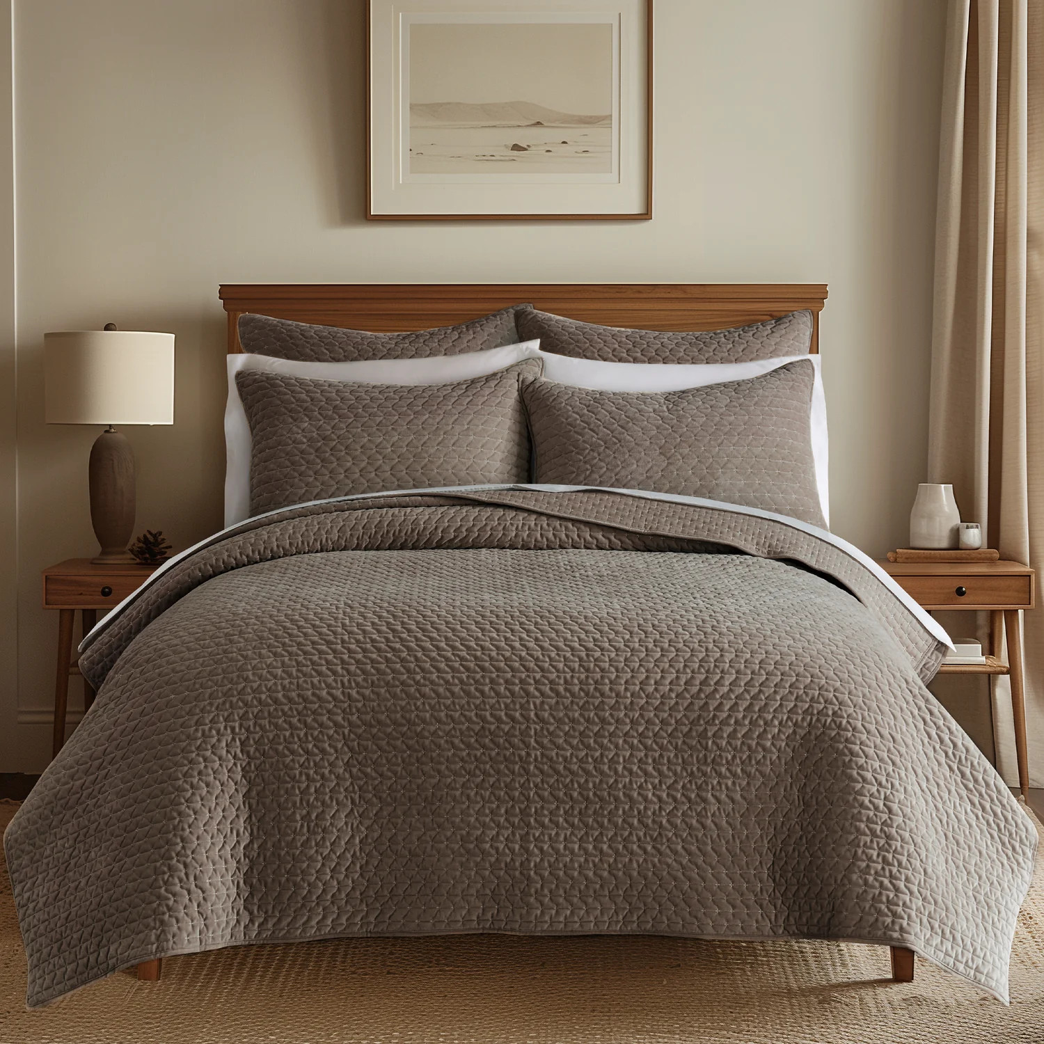 Velvet Stitch Quilt Set | Levtex Home