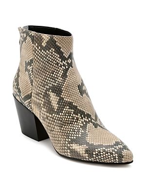 Dolce Vita Women's Coltyn Almond Toe Snakeskin-Embossed Leather Booties | Bloomingdale's (US)