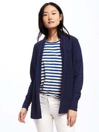 Shawl-Collar Open-Front Cardi for Women | Old Navy US