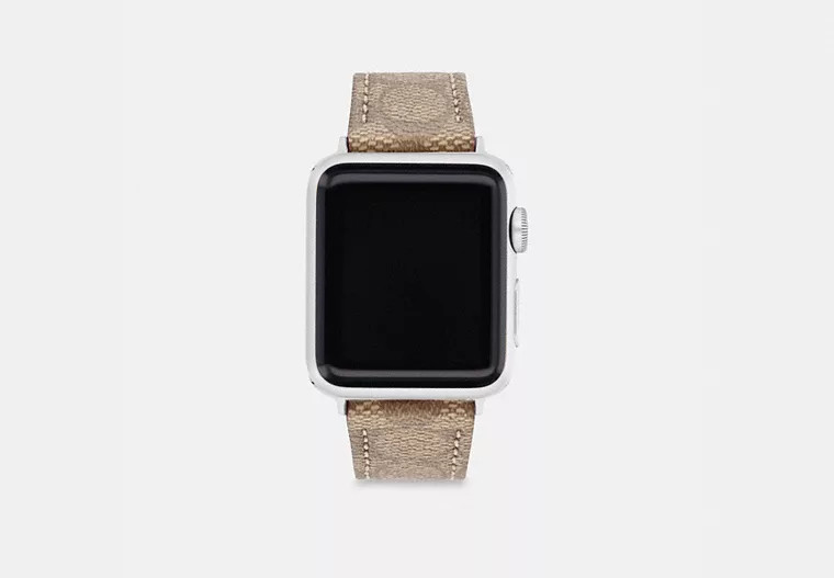 Coach Outlet Apple Watch Strap, And 40 Mm - Beige, Size: 38 Mm | Coach Outlet US