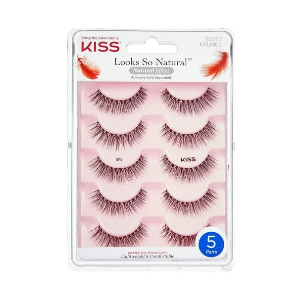 KISS Looks So Natural False Eyelashes Multipack, 01 - Walmart.com | Walmart (US)