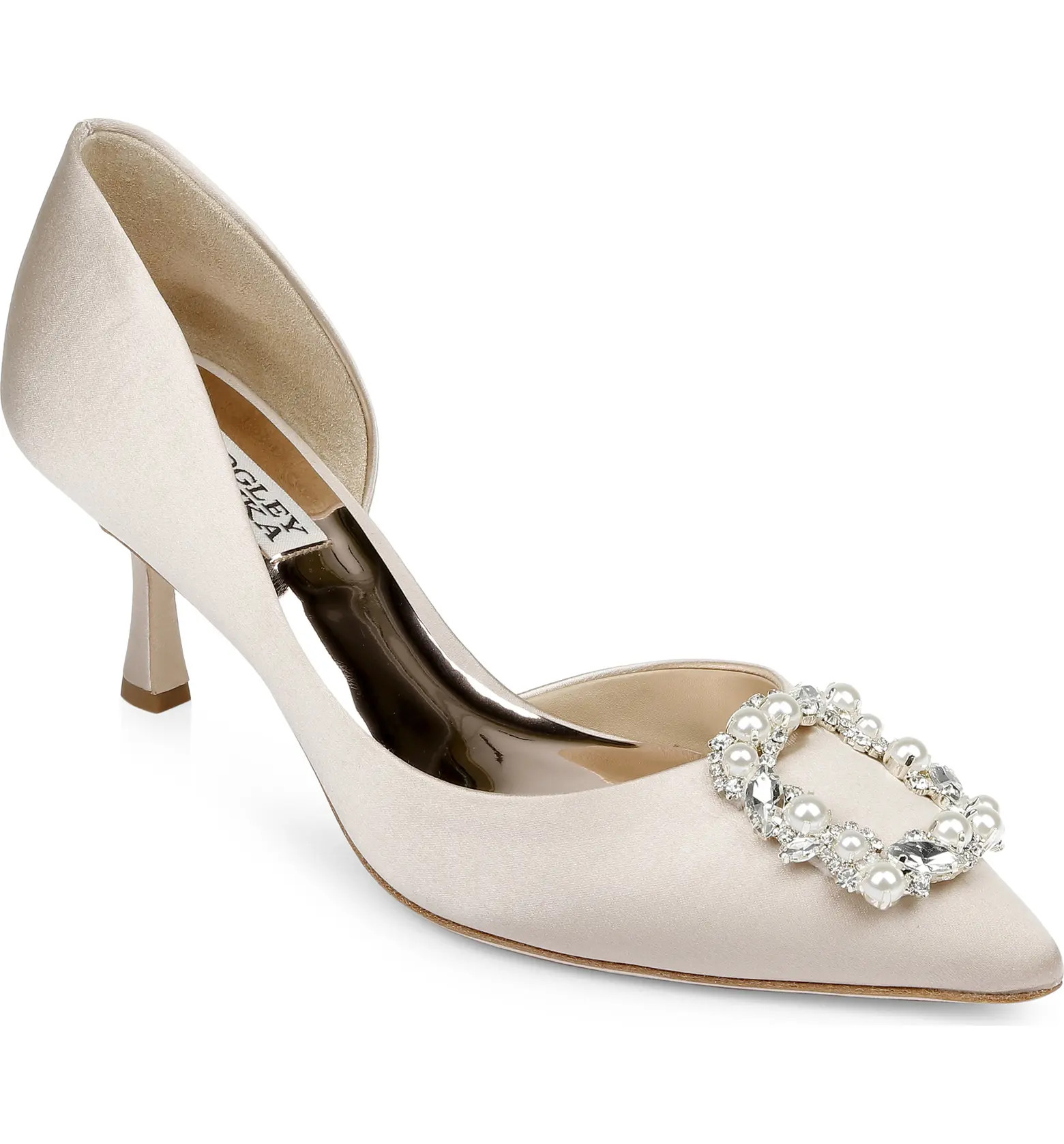 Badgley Mischka Collection Fabia Embellished Pointed Toe Pump (Women) | Nordstrom | Nordstrom