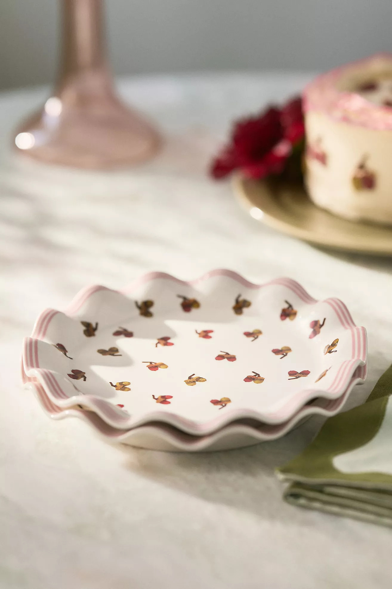 Georgie Stoneware Dessert Plate | Anthropologie (US)