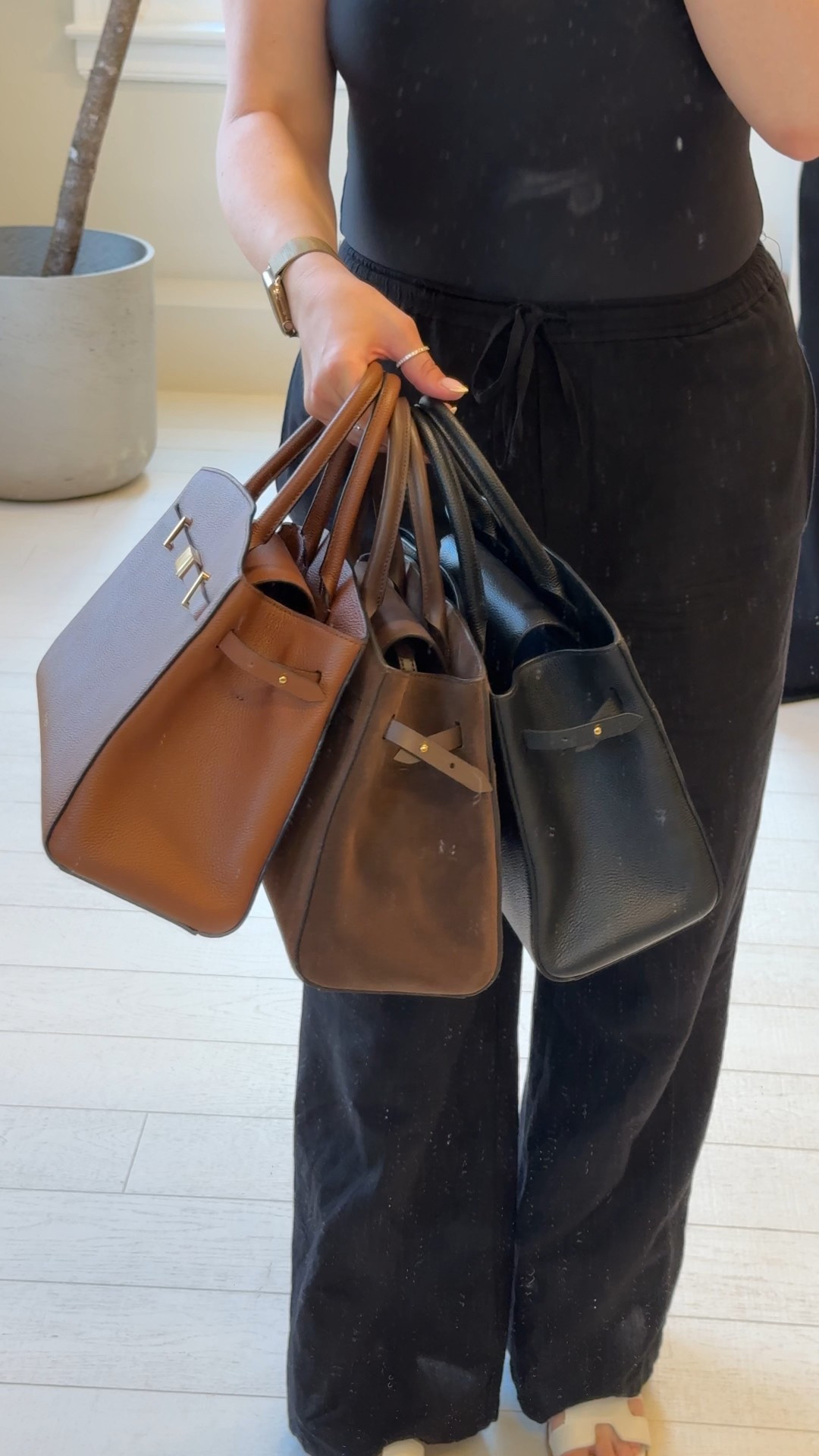 Demellier midi Hudson handbags in tan, chocolate suede & black

#LTKspring #LTKuk #LTKbag
