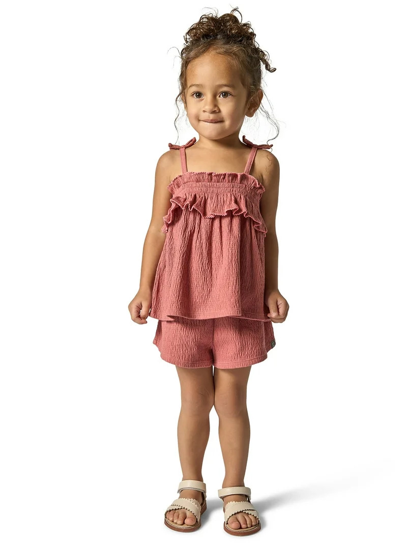 Modern Moments Toddler Girl Smocked Short Set, 2-Piece, Sizes 12M-5T | Walmart (US)