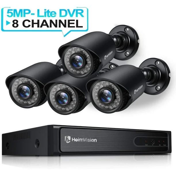 HeimVision HM245 8CH 1080P Security Camera System, 5MP-Lite HD-TVI DVR 4Pcs 1920TVL Outdoor/Indoo... | Walmart (US)