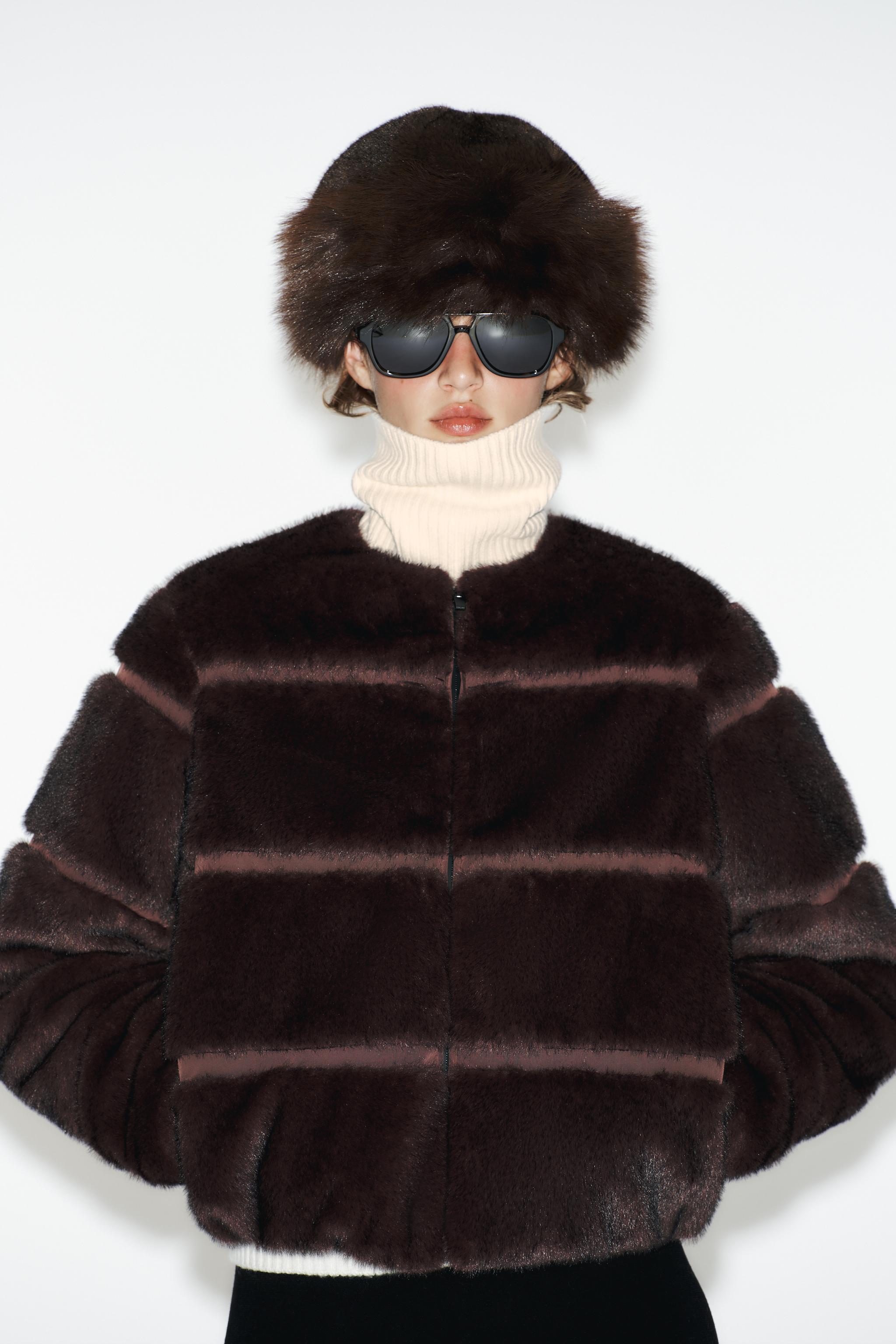 SHORT FAUX FUR COAT HEIQ XREFLEX™ SKI COLLECTION | Zara US