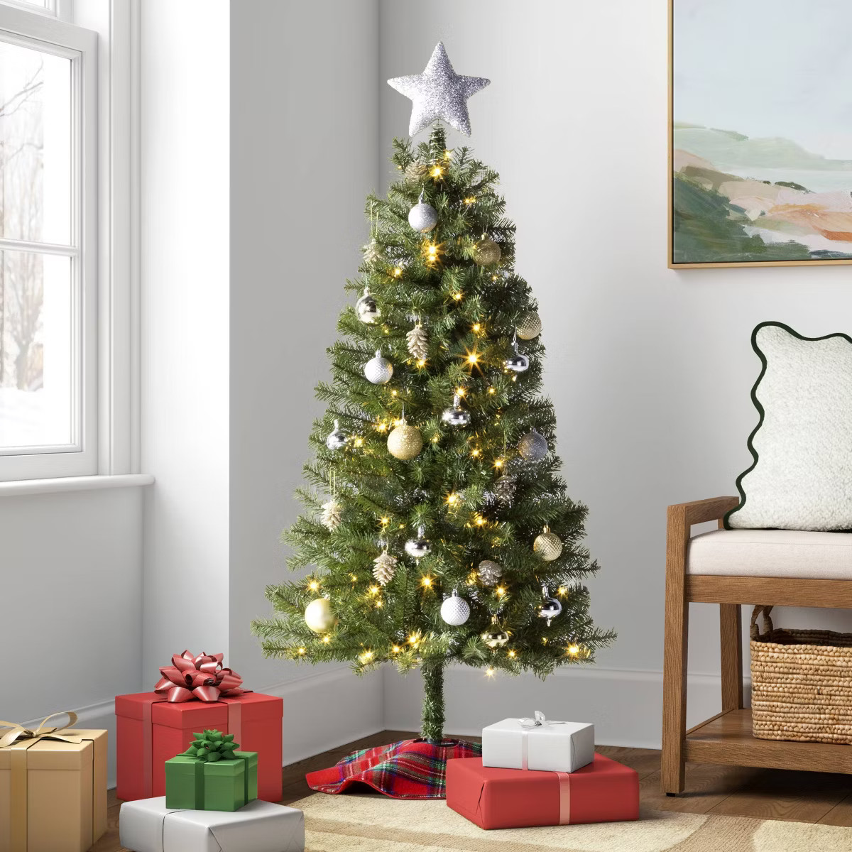 Pre-Lit LED Alberta Spruce Artificial Christmas Tree - Wondershop™ | Target