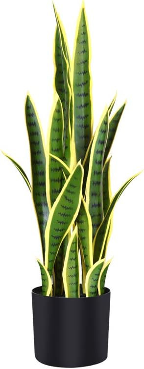 Fopamtri Artificial Snake Plant 30 Inch Fake Sansevieria Trifasciata with 21 Leaves Faux Plant fo... | Amazon (US)