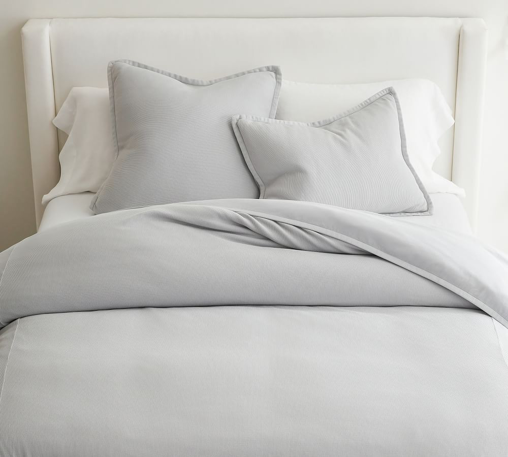 Mini Waffle Thermal Knit Cotton Duvet Cover | Pottery Barn (US)