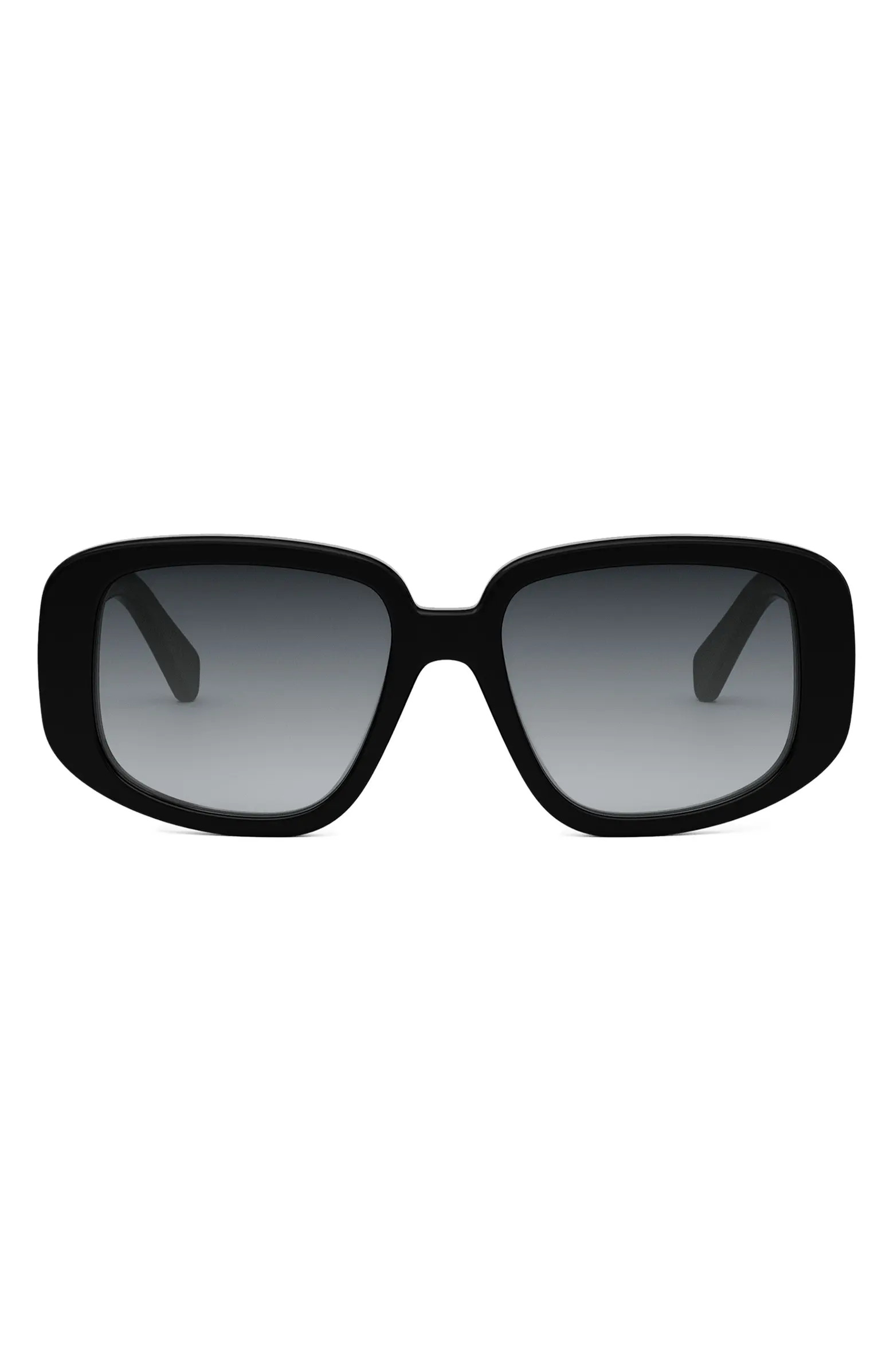 CELINE Bold 3 Dots 55mm Geometric Sunglasses | Nordstrom | Nordstrom